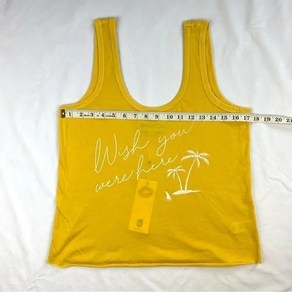 WILDFOX Wish You Were Here Lyla Tank in Pigment Mimosa Size Small (NWT) - Picture 8 of 11